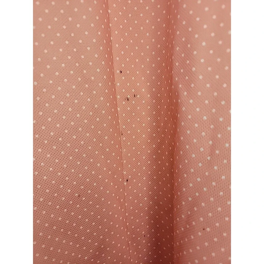 Vtg 1970's Handmade Blazer Smock Suite Jacket‎ Pink Poke A Dot Sz 2x